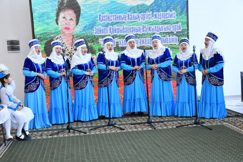 Ансамбль бабушек из Алакольского района отмечает юбилей